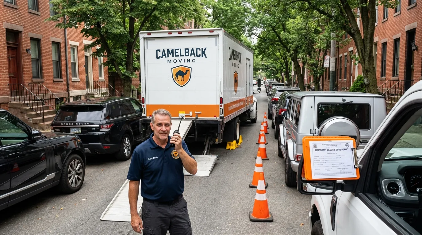 City street loading permit setup in Rock Hill, NY